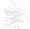 Toro 74601 (Z17-44) - Z17-44 TimeCutter Z Riding Mower, 2002 (220000001-220000912) Pièces détachées MAIN FRAME ASSEMBLY