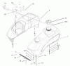 Toro 74701 (17-52ZX) - 17-52ZX TimeCutter ZX Riding Mower, 2003 (230000001-230999999) Listas de piezas de repuesto y dibujos FUEL TANK AND CONTROL POD ASSEMBLY