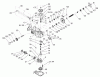 Toro 74701 (17-52ZX) - 17-52ZX TimeCutter ZX Riding Mower, 2003 (230000001-230999999) Listas de piezas de repuesto y dibujos LH HYDRO TRANSAXLE ASSEMBLY NO. 107-1709