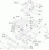 Toro 74704 (ZX480) - TimeCutter ZX480 Riding Mower, 2006 (260000001-260999999) Listas de piezas de repuesto y dibujos MAIN FRAME ASSEMBLY