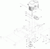 Toro 74842 (ZX5420) - TITAN ZX5420 Zero-Turn-Radius Riding Mower, 2012 (SN 312000001-312999999) Listas de piezas de repuesto y dibujos ENGINE, MUFFLER AND CLUTCH ASSEMBLY