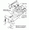 Toro 06-44SC01 - 44" Two Stage Snowthrower, 1991 (1000001-1999999) Pièces détachées GEAR CASE AND BELT ASSEMBLY
