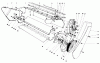 Toro 31506 - Snowmaster, 1977 (7000001-7999999) Pièces détachées LOWER MAIN FRAME