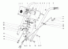 Toro 31626 (526) - 526 Snowthrower, 1971 (1000001-1999999) Pièces détachées HANDLE ASSEMBLY