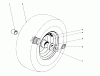 Toro 31995 (1032) - 1032 Snowthrower, 1976 (6000001-6999999) Pièces détachées WHEEL ASSEMBLY
