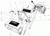 Toro 38000 (S-120) - S-120 Snowthrower, 1981 (1000001-1006870) Pièces détachées HANDLE ASSEMBLY