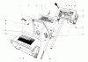 Toro 38000 (S-120) - S-120 Snowthrower, 1991 (1000001-1999999) Pièces détachées HANDLE ASSEMBLY