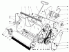 Toro 38000 (S-120) - S-120 Snowthrower, 1990 (0000001-0999999) Pièces détachées LOWER MAIN FRAME ASSEMBLY