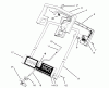 Toro 38025 (1800) - 1800 Power Curve Snowthrower, 1995 (59000001-59999999) Pièces détachées HANDLE ASSEMBLY
