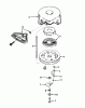 Toro 38035 (3521) - 3521 Snowthrower, 1986 (6000001-6999999) Pièces détachées REWIND STARTER NO. 590604