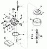 Toro 38035 (3521) - 3521 Snowthrower, 1988 (8000001-8999999) Pièces détachées CARBURETOR NO. 632378