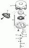 Toro 38035 (3521) - 3521 Snowthrower, 1988 (8000001-8999999) Pièces détachées REWIND STARTER NO. 590604