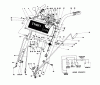 Toro 38045 (524) - 524 Snowthrower, 1985 (5000001-5999999) Pièces détachées HANDLE ASSEMBLY