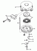 Toro 38045 (524) - 524 Snowthrower, 1985 (5000001-5999999) Pièces détachées REWIND STARTER NO. 590473