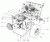 Toro 38052 (521) - 521 Snowthrower, 1992 (2000001-2999999) Pièces détachées TRACTION ASSEMBLY