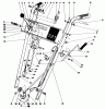 Toro 38056 (521) - 521 Snowthrower, 1984 (4000001-4999999) Pièces détachées HANDLE ASSEMBLY