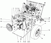 Toro 38056 (521) - 521 Snowthrower, 1989 (9000001-9999999) Pièces détachées TRACTION ASSEMBLY