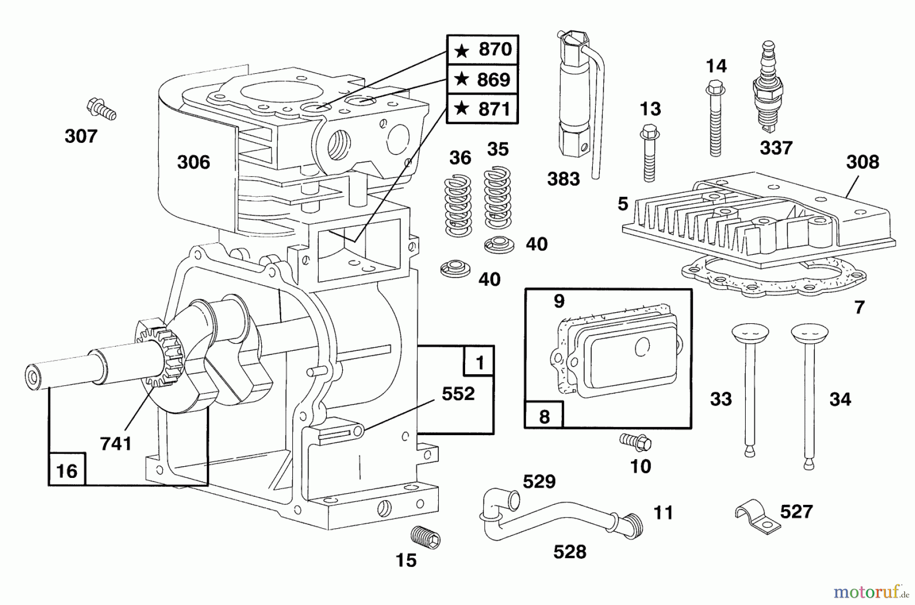  Toro Neu Blowers/Vacuums/Chippers/Shredders 62923 - Toro 5 hp Lawn Vacuum, 1994 (4900001-4999999) ENGINE BRIGGS & STRATTON MODEL 135202-0185-01 #1