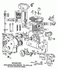 Toro 38095 (1132) - 1132 Snowthrower, 1981 (1000001-1999999) Pièces détachées ENGINE MODEL NO. 252416 TYPE 0190-01 (MODEL 38095) #1