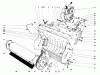 Toro 38100 (S-140) - S-140 Snowthrower, 1979 (9000001-9999999) Pièces détachées LOWER MAIN FRAME