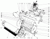 Toro 38100 (S-140) - S-140 Snowthrower, 1981 (1000001-1999999) Pièces détachées LOWER MAIN FRAME