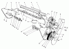Toro 38115C (CR-20R) - CR-20 Snowthrower, 1988 (8000001-8999999) Pièces détachées LOWER FRAME ASSEMBLY