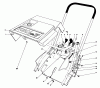 Toro 38115C (CR-20R) - CR-20 Snowthrower, 1988 (8000001-8999999) Pièces détachées SHROUD & HANDLE ASSEMBLY