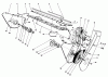 Toro 38110C (CR-20R) - CR-20R Snowthrower, 1990 (0000001-0999999) Pièces détachées LOWER FRAME ASSEMBLY