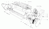 Toro 38120 (S-200) - S-200 Snowthrower, 1979 (9000001-9999999) Pièces détachées LOWER MAIN FRAME ASSEMBLY (MODEL 38120 & 38130)