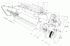 Toro 38120 (S-200) - S-200 Snowthrower, 1984 (4000001-4999999) Pièces détachées LOWER MAIN FRAME ASSEMBLY