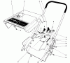 Toro 38120 (S-200) - S-200 Snowthrower, 1984 (4000001-4999999) Pièces détachées SHROUD & HANDLE ASSEMBLY
