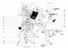 Toro 38150 (826) - 826 Snowthrower, 1983 (3000001-3999999) Pièces détachées HANDLE ASSEMBLY