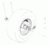 Toro 38160 (1132) - 1132 Snowthrower, 1981 (1000001-1999999) Pièces détachées WHEEL ASSEMBLY