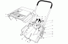 Toro 38162 (S-620) - S-620 Snowthrower, 1984 (4000001-4999999) Pièces détachées SHROUD & HANDLE ASSEMBLY