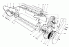Toro 38162 (S-620) - S-620 Snowthrower, 1991 (1000001-1999999) Pièces détachées LOWER MAIN FRAME ASSEMBLY