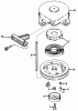 Toro 38162 (S-620) - S-620 Snowthrower, 1991 (1000001-1999999) Pièces détachées REWIND STARTER NO. 590537