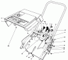Toro 38162 (S-620) - S-620 Snowthrower, 1991 (1000001-1999999) Pièces détachées SHROUD & HANDLE ASSEMBLY