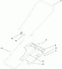 Toro 38172 - Powerlite Snowthrower, 2005 (250010001-250999999) Pièces détachées HANDLE AND LOWER SHROUD ASSEMBLY