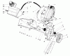 Toro 38180C - CCR 2000 Snowthrower, 1989 (9000001-9999999) Pièces détachées ENGINE & MAIN FRAME ASSEMBLY