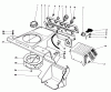 Toro 38180 - CCR 2000 Snowthrower, 1990 (0008195-0999999) Pièces détachées CONTROL PANEL & SHROUDING ASSEMBLY