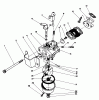 Toro 38181 - CCR 2000 Snowthrower, 1991 (1000001-1999999) Pièces détachées CARBURETOR ASSEMBLY (ENGINE MODEL NO. 47PL0-4, 47PK9-4, 47PH7-4)