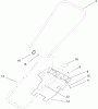 Toro 38182 - Powerlite Snowthrower, 2005 (250010001-250999999) Pièces détachées HANDLE AND LOWER SHROUD ASSEMBLY