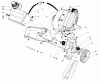 Toro 38185 - CCR 2000 Snowthrower, 1989 (9000001-9999999) Pièces détachées ENGINE & MAIN FRAME ASSEMBLY