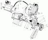 Toro 38186 - CCR 2000 Snowthrower, 1992 (2000001-2999999) Pièces détachées ENGINE & MAIN FRAME ASSEMBLY