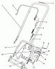 Toro 38195 - CCR 1000 Snowthrower, 1990 (0000001-0999999) Pièces détachées HANDLE ASSEMBLY