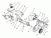 Toro 38191 - CCR 1000 Snowthrower, 1994 (4900001-4999999) Pièces détachées ENGINE & FRAME ASSEMBLY