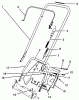 Toro 38195 - CCR 1000 Snowthrower, 1993 (39000001-39999999) Pièces détachées HANDLE ASSEMBLY