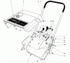 Toro 38235 (S-200) - S-200 Snowthrower, 1980 (0000001-0999999) Pièces détachées SHROUD & HANDLE ASSEMBLY (MODEL 38225)