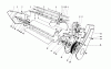 Toro 38232 (S-200) - S-200 Snowthrower, 1981 (1000001-1999999) Pièces détachées LOWER MAIN FRAME ASSEMBLY