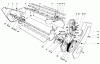 Toro 38232 (S-200) - S-200 Snowthrower, 1984 (4000001-4999999) Pièces détachées LOWER MAIN FRAME ASSEMBLY